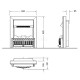 Електрокамін Dimplex Opti-myst Danville Brass