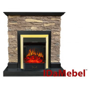 Камінокомплект IDaMebel Gemma Brown Majestic Brass