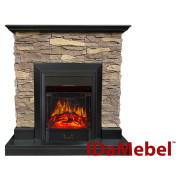 Камінокомплект IDaMebel Gemma Brown Majestic Black