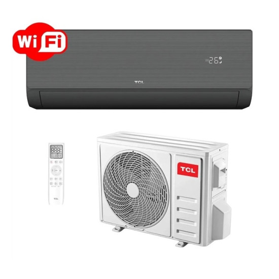 Кондиціонер настінний TCL TAC-24CHSD/ZG41IHB Black Heat Pump Inverter R32 WI-FI