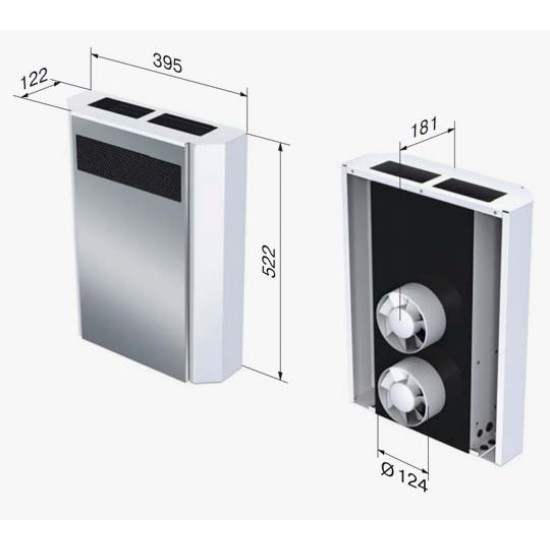 Припливно-витяжна установка Vents Micra 60 А3