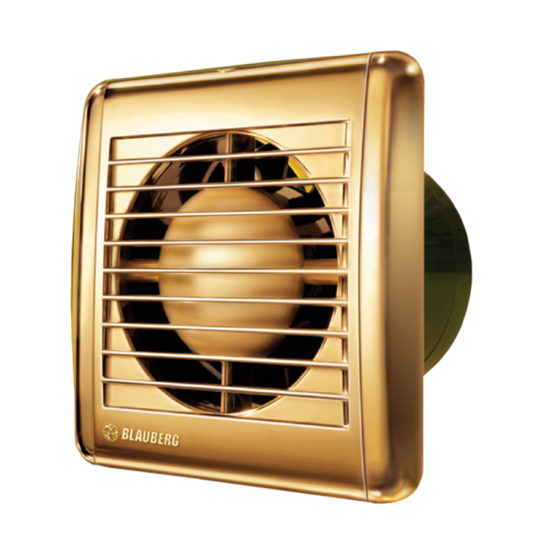 Вытяжной вентилятор Blauberg Aero Still Gold 100 SH с датчиком влажности и выключателем