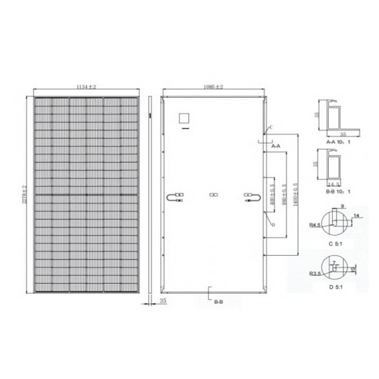 Сонячна батарея Tongwei Solar TWMND-72HS585W