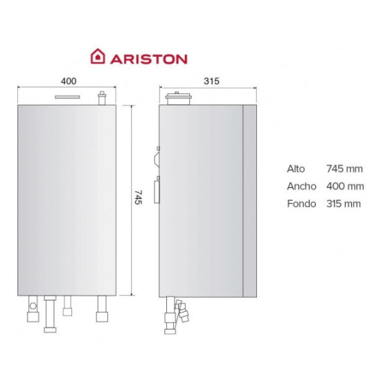 Котел газовий конденсаційний Ariston Matis Condens Plus 24 (3301327)