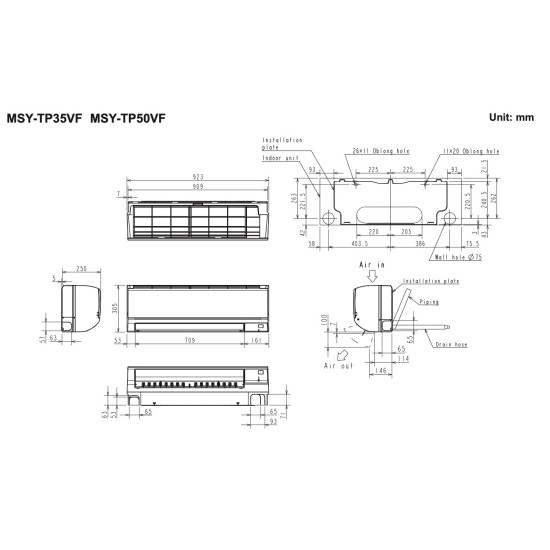 Кондиціонер настінний Mitsubishi Electric MSY-TP35VF/MUY-TP35VF