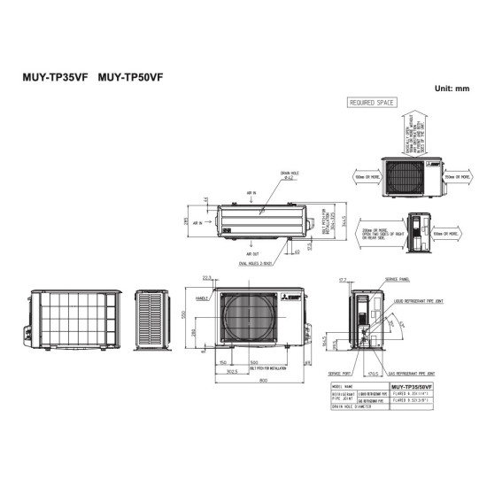 Кондиціонер настінний Mitsubishi Electric MSY-TP35VF/MUY-TP35VF