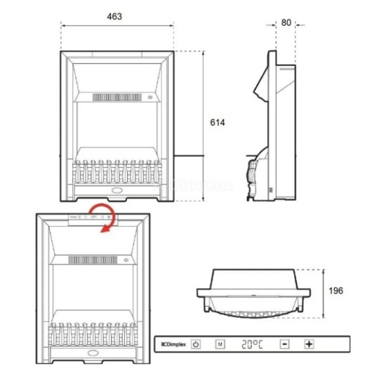 Электрокамин Dimplex Opti-myst  Flagstaff