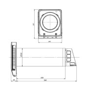Припливно-витяжна установка Vents Breezy Eco 160-Е Л1