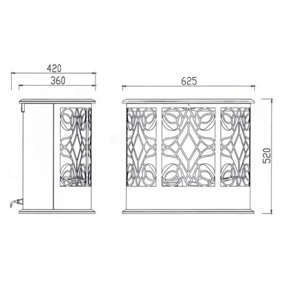 Електрокамін Dimplex Opti-V Volterra