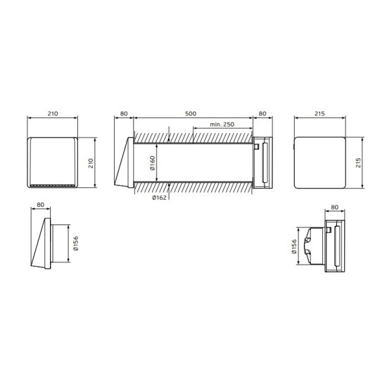 Припливно-витяжна установка Vaillant VAR 60/1 D